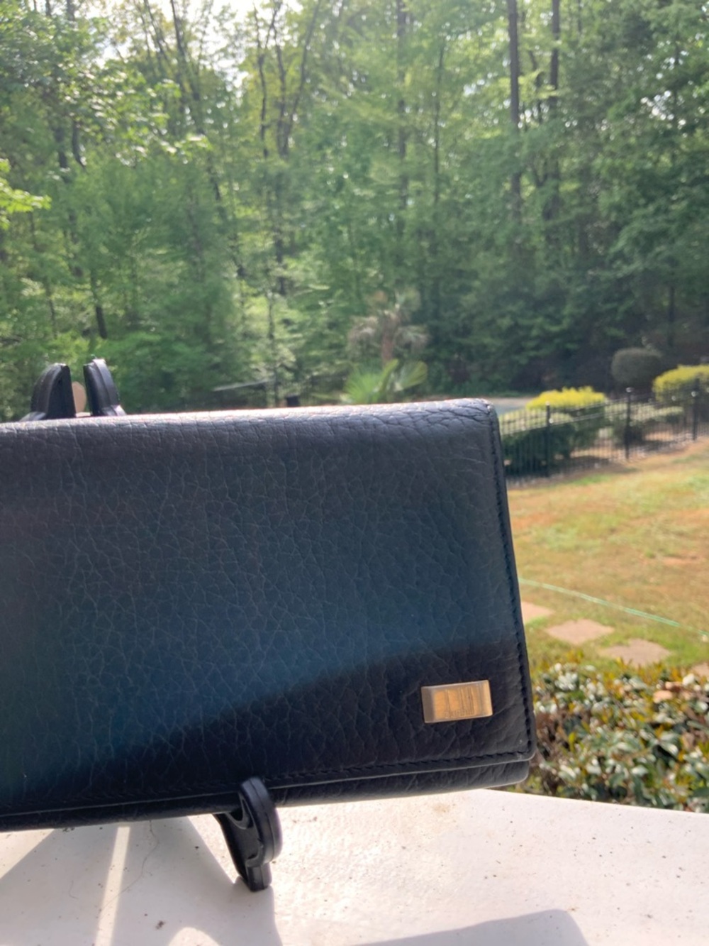 Dunhill Black Leather Long Wallet with Gold Accent GUC leather like butter - Picture 3 of 16